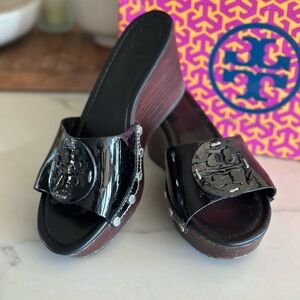 Tory Burch Black Wedge Sophistication